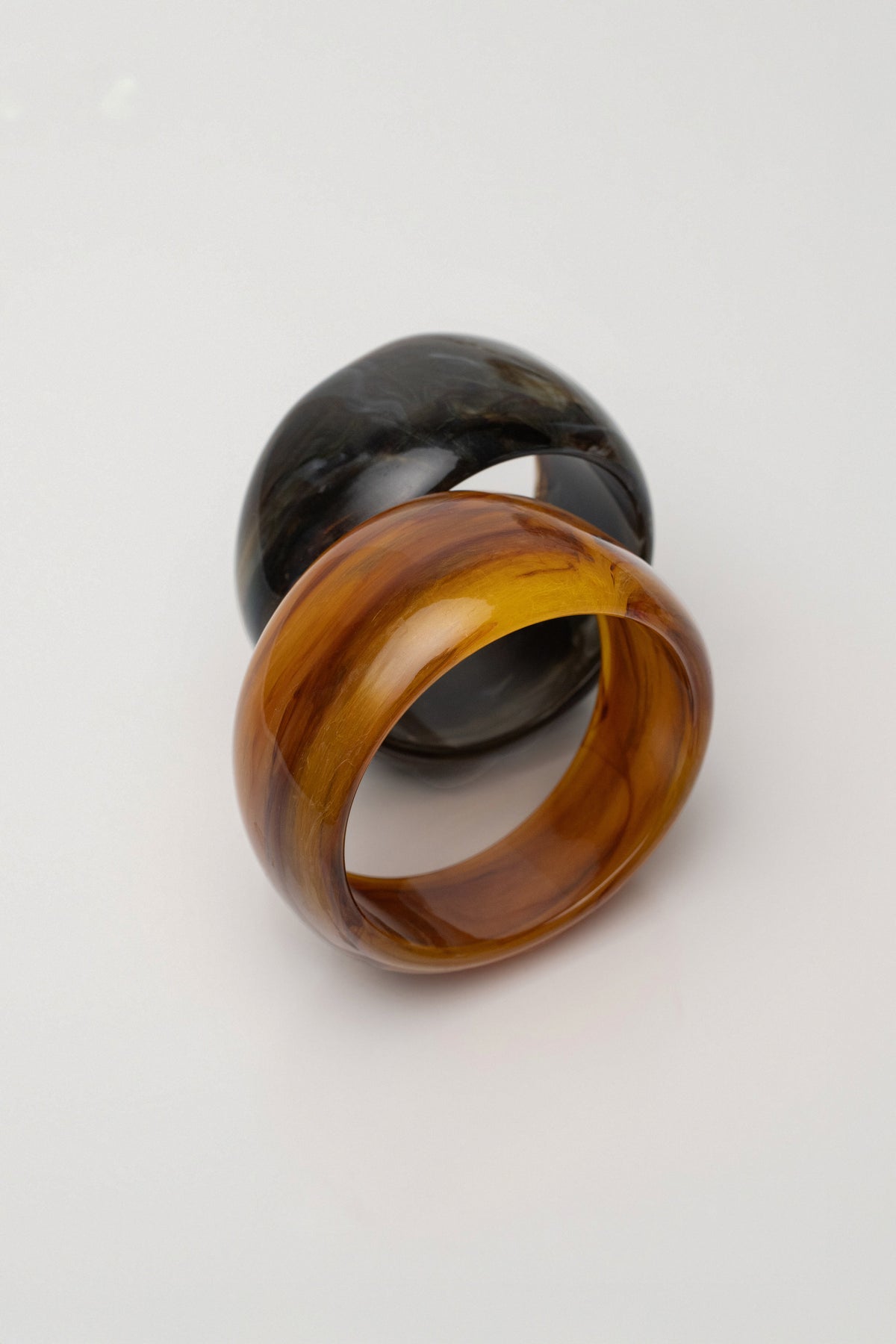 Amber Tortoise Shell Bracelet Set