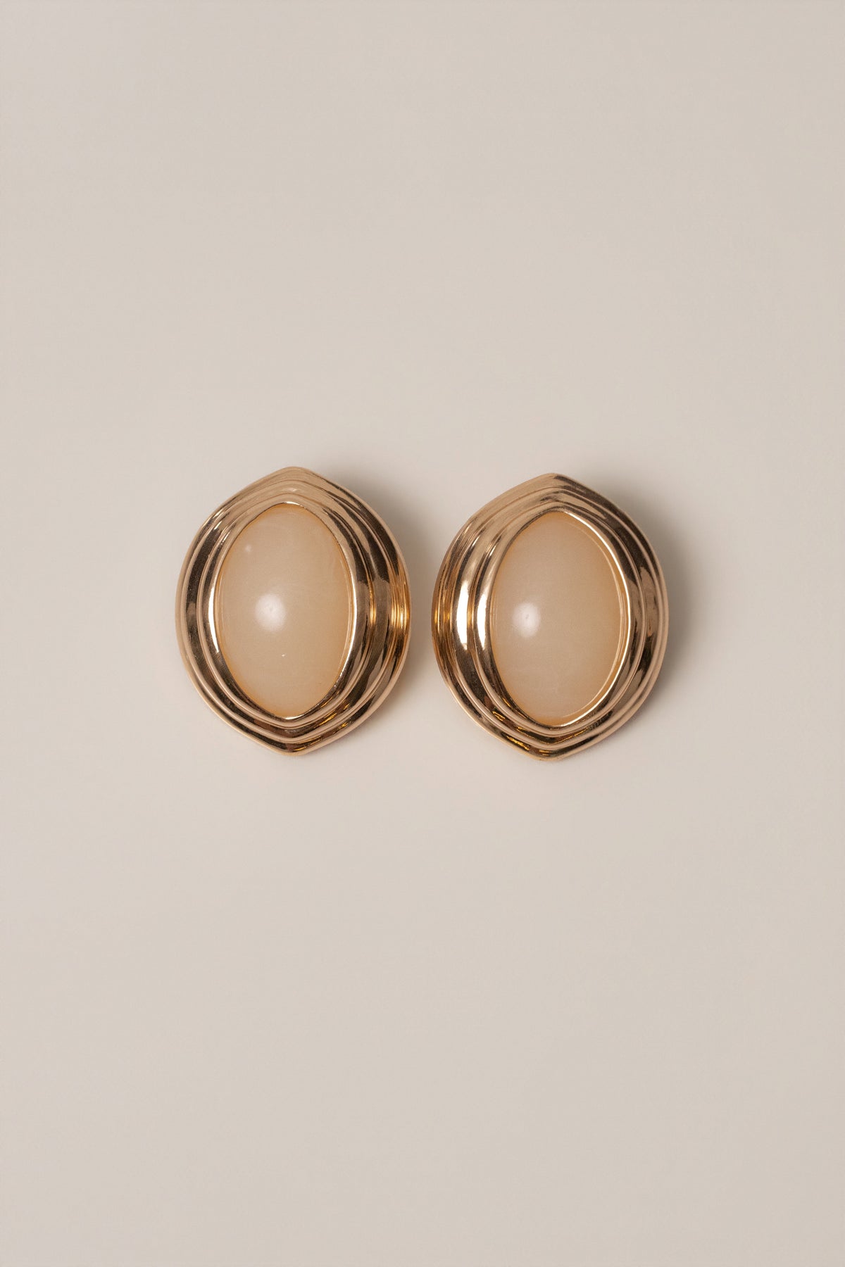 Ivory Inner Glow Stone Earrings