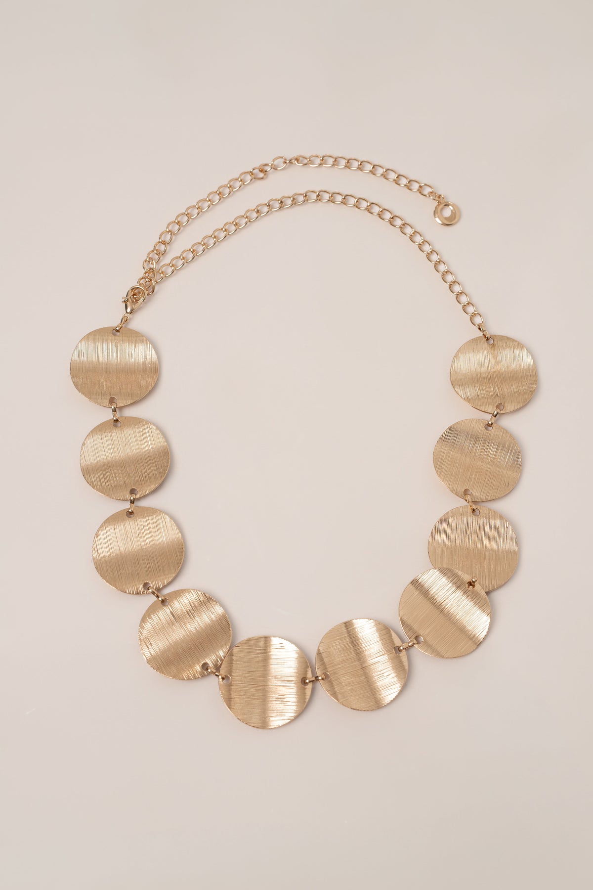 Gold Disc Chain Waist Belt