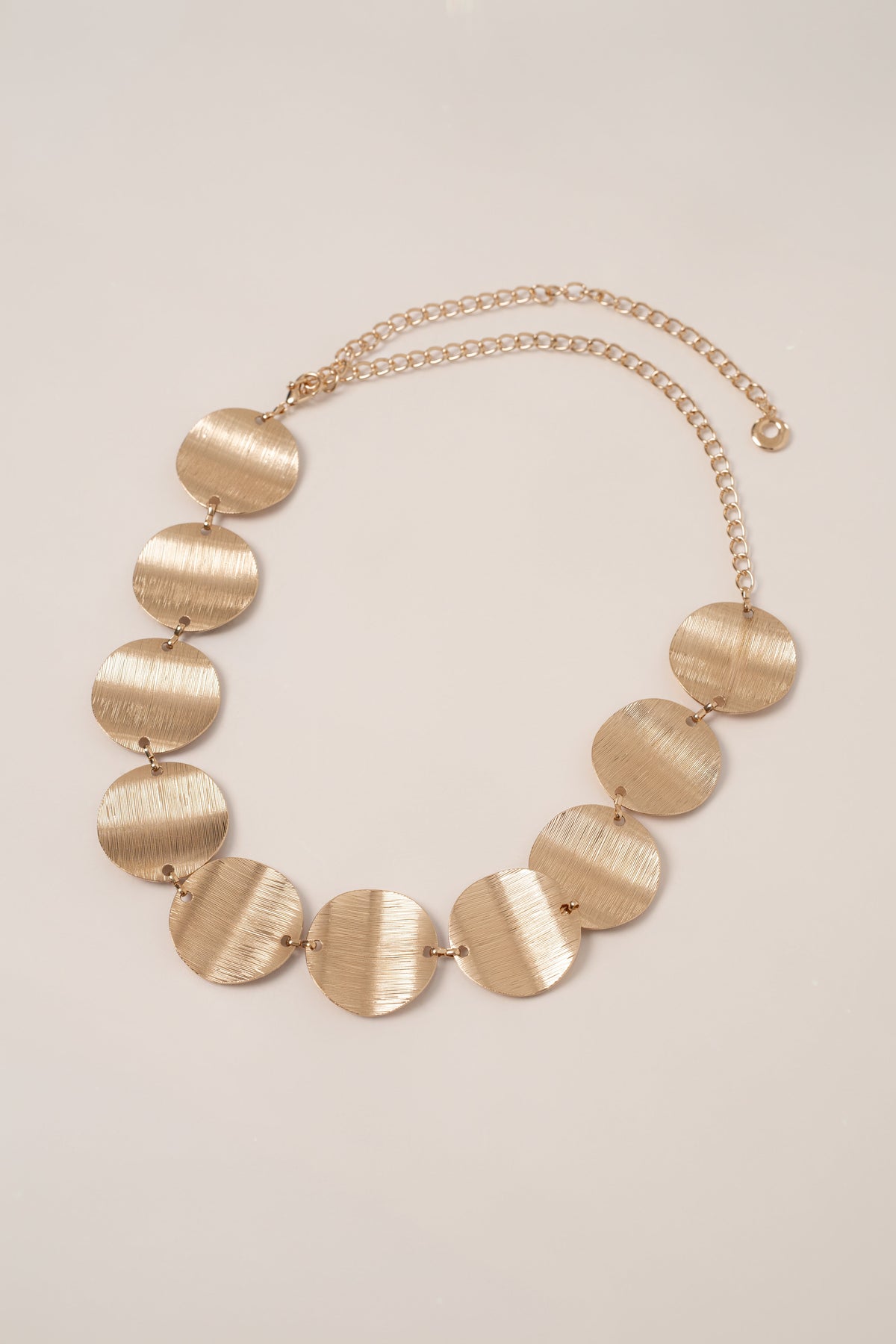 Gold Disc Chain Waist Belt