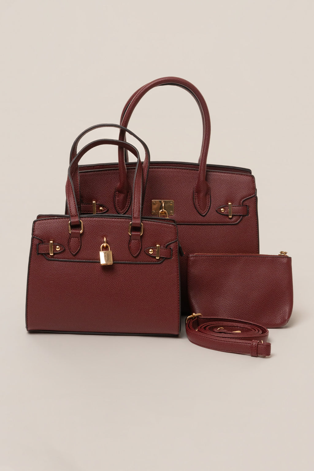 Burgundy Alva Handbag