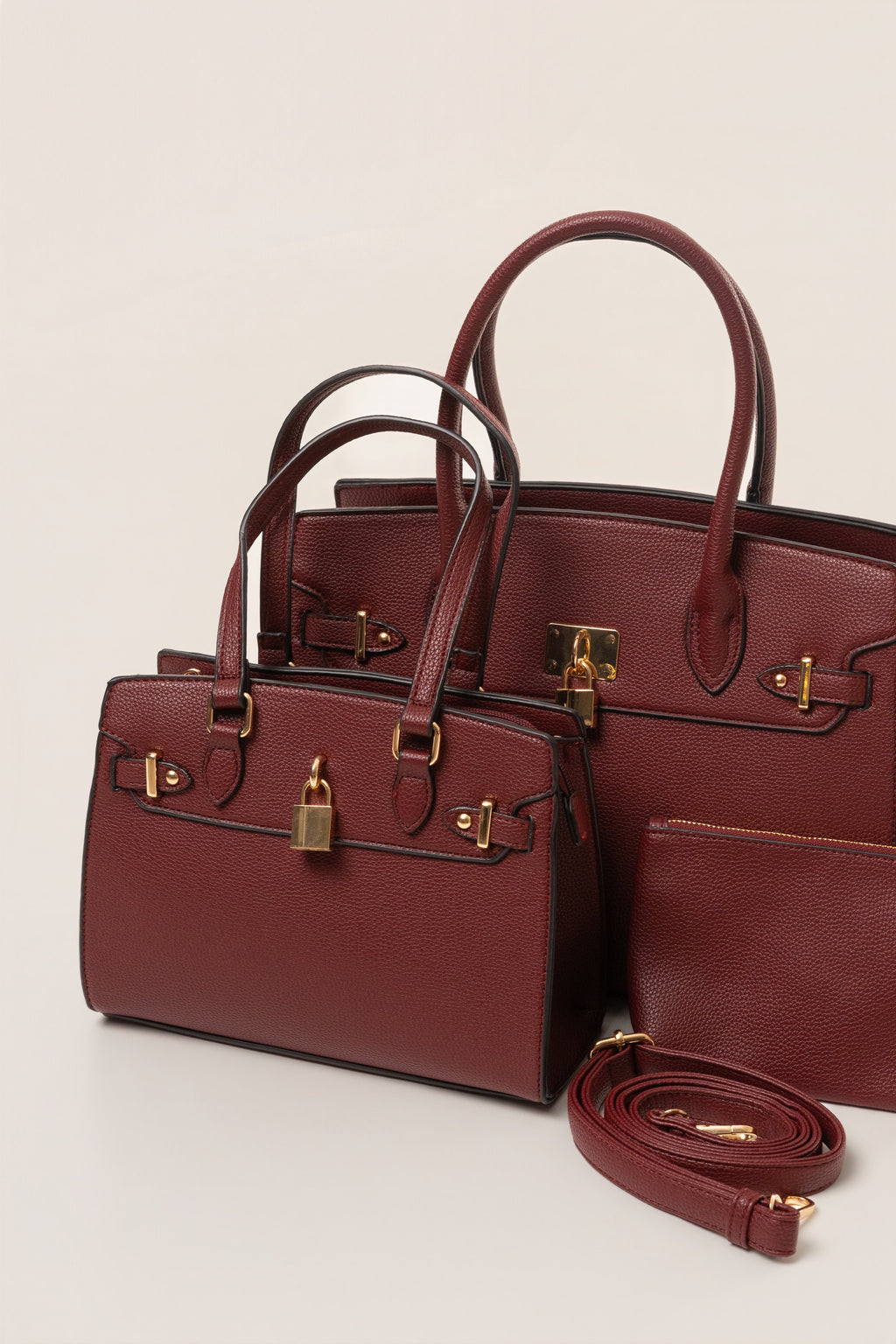 Burgundy Alva Handbag