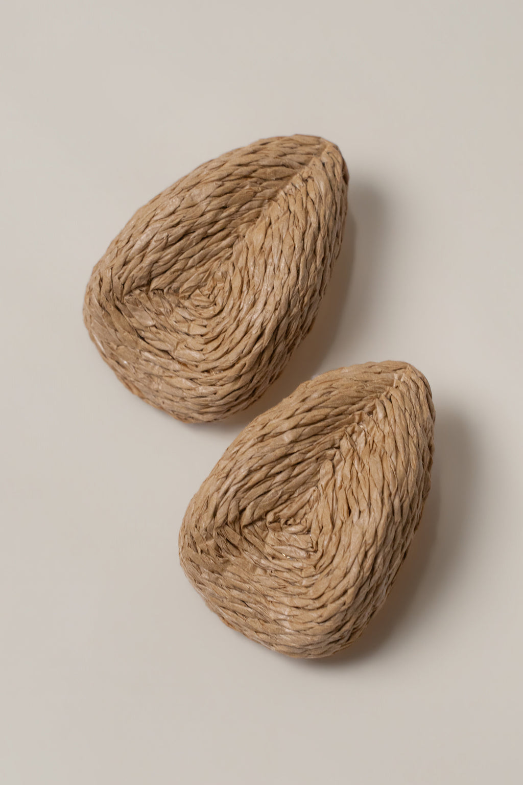 Brown Beach Club Raffia Earrings