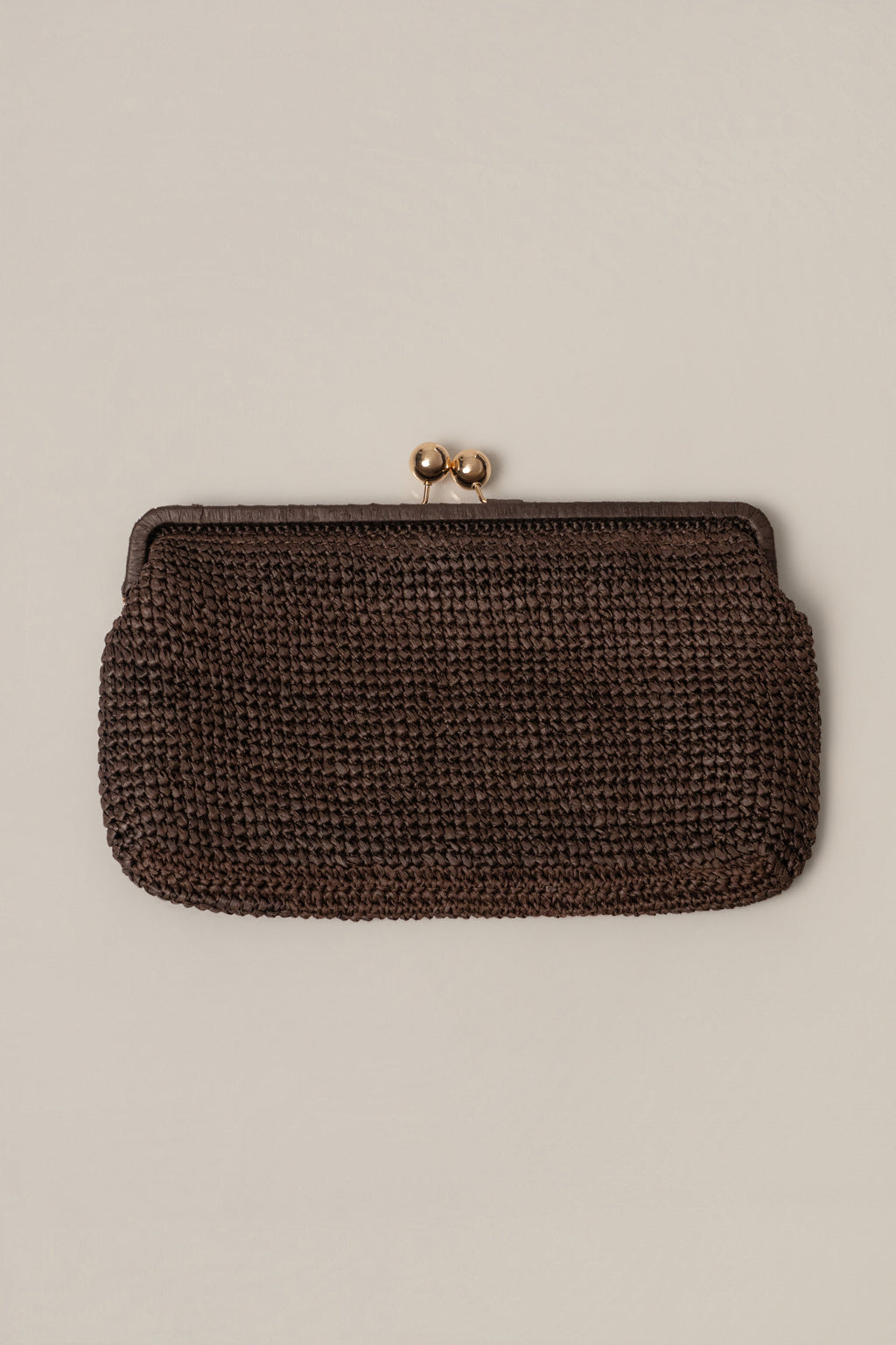 Chocolate Sunkissed Clasp Clutch