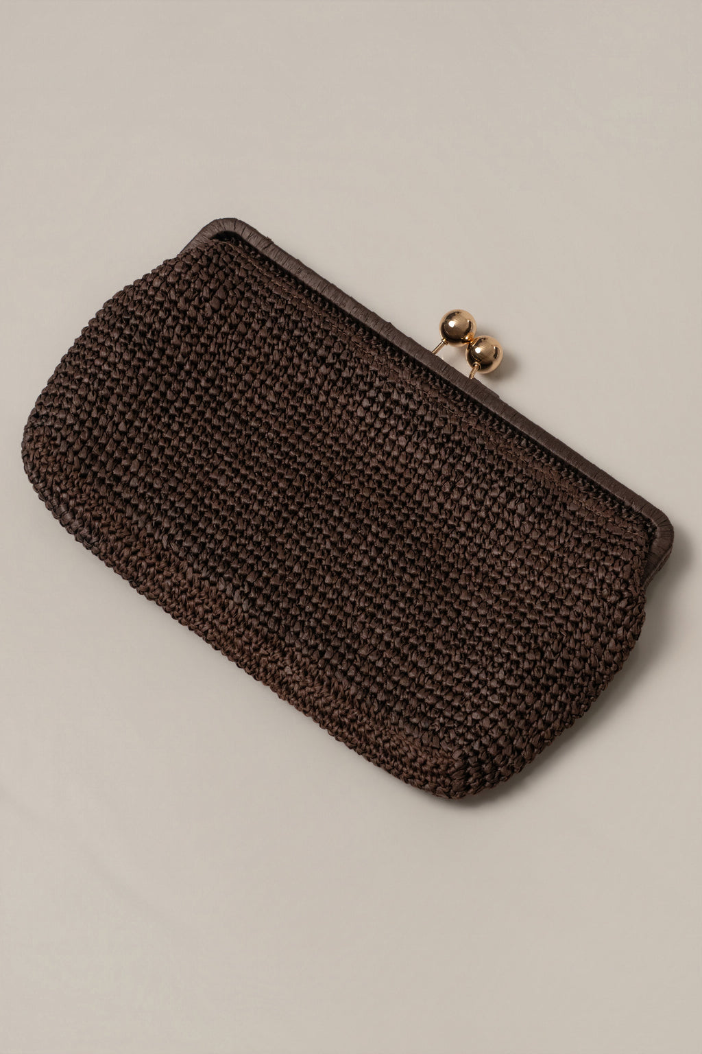 Chocolate Sunkissed Clasp Clutch