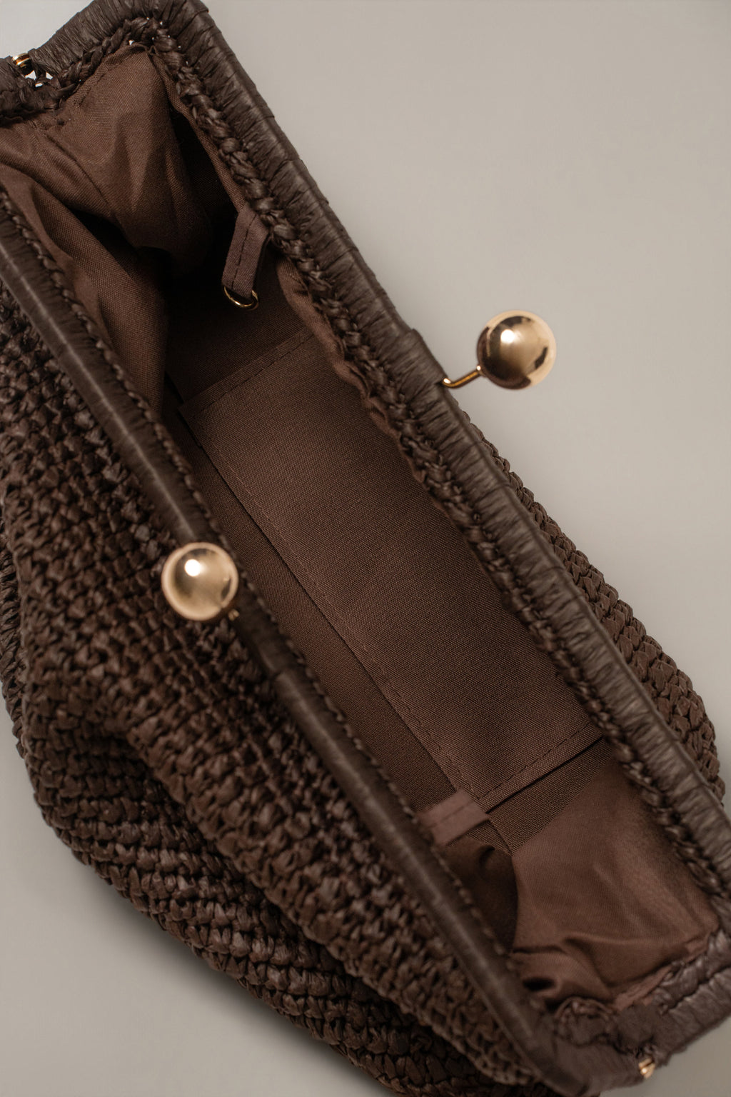 Chocolate Sunkissed Clasp Clutch