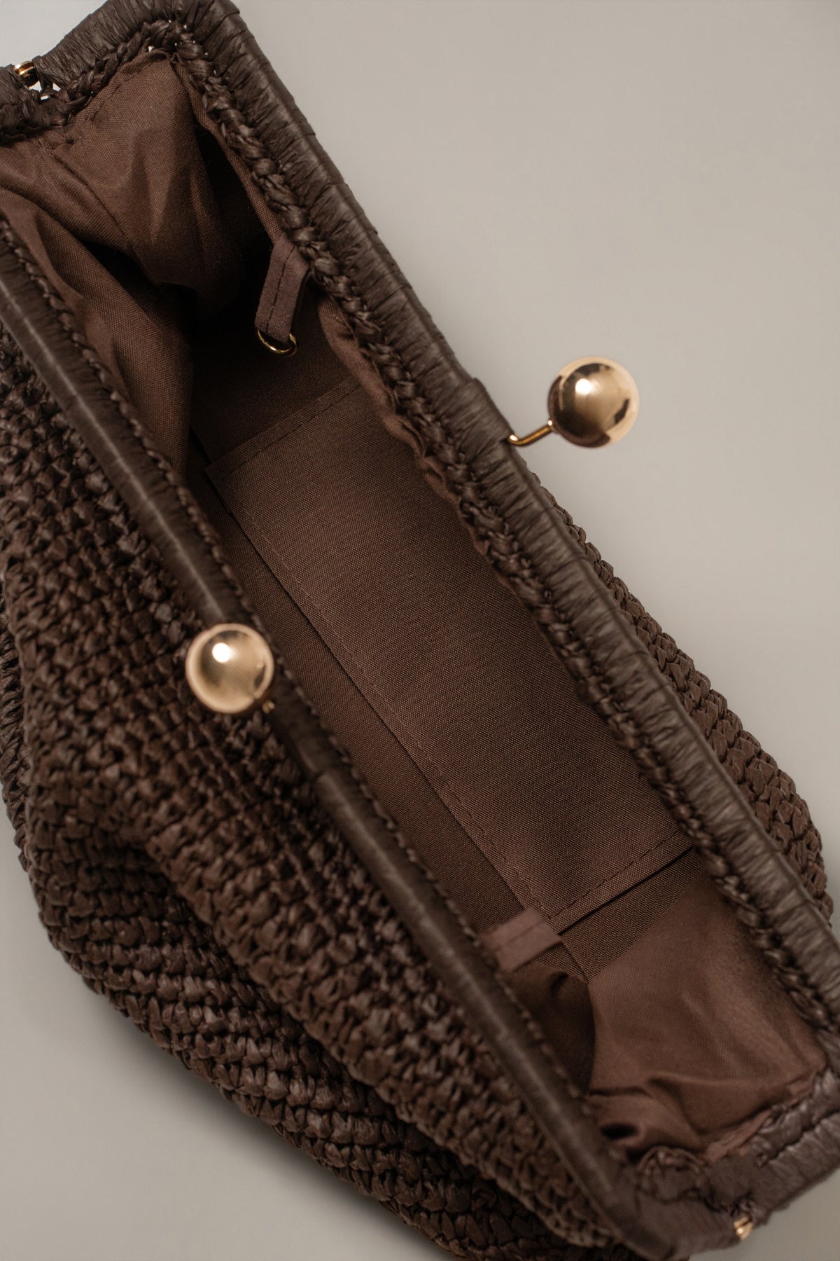 Chocolate Sunkissed Clasp Clutch