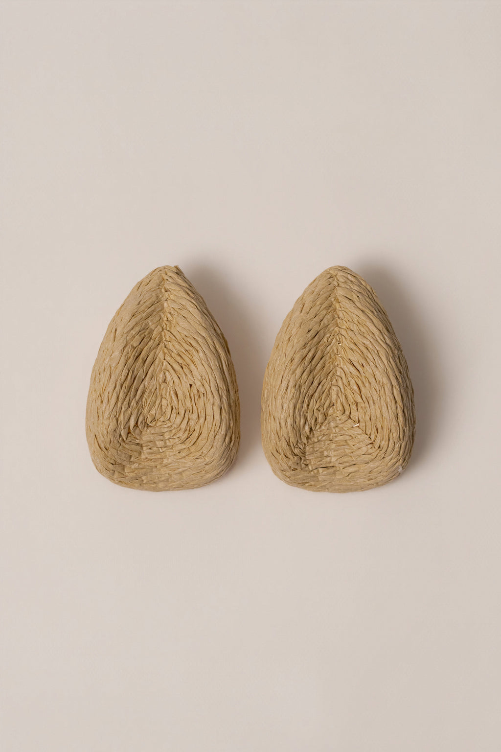 Beige Beach Club Raffia Earrings