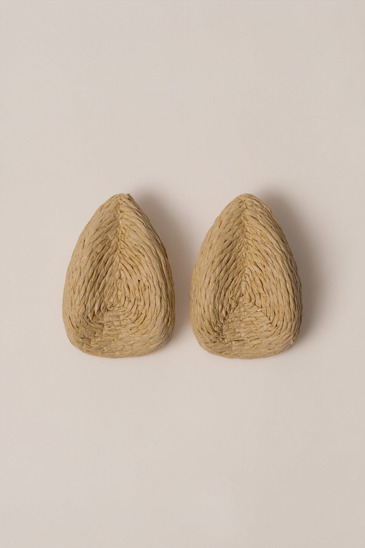 Beige Beach Club Raffia Earrings