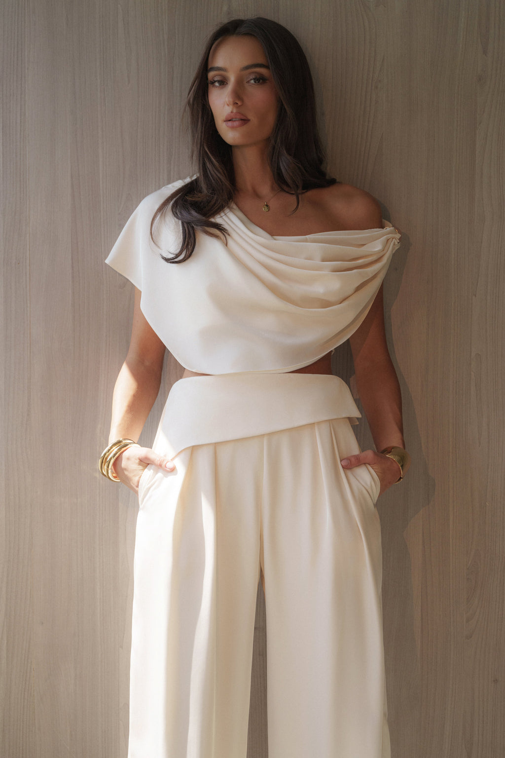 Buttercream Gleam and Glow Satin Top