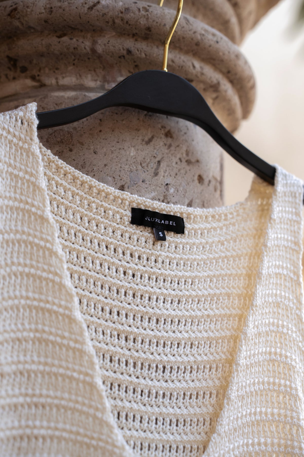 Ivory Salmah Crochet Top