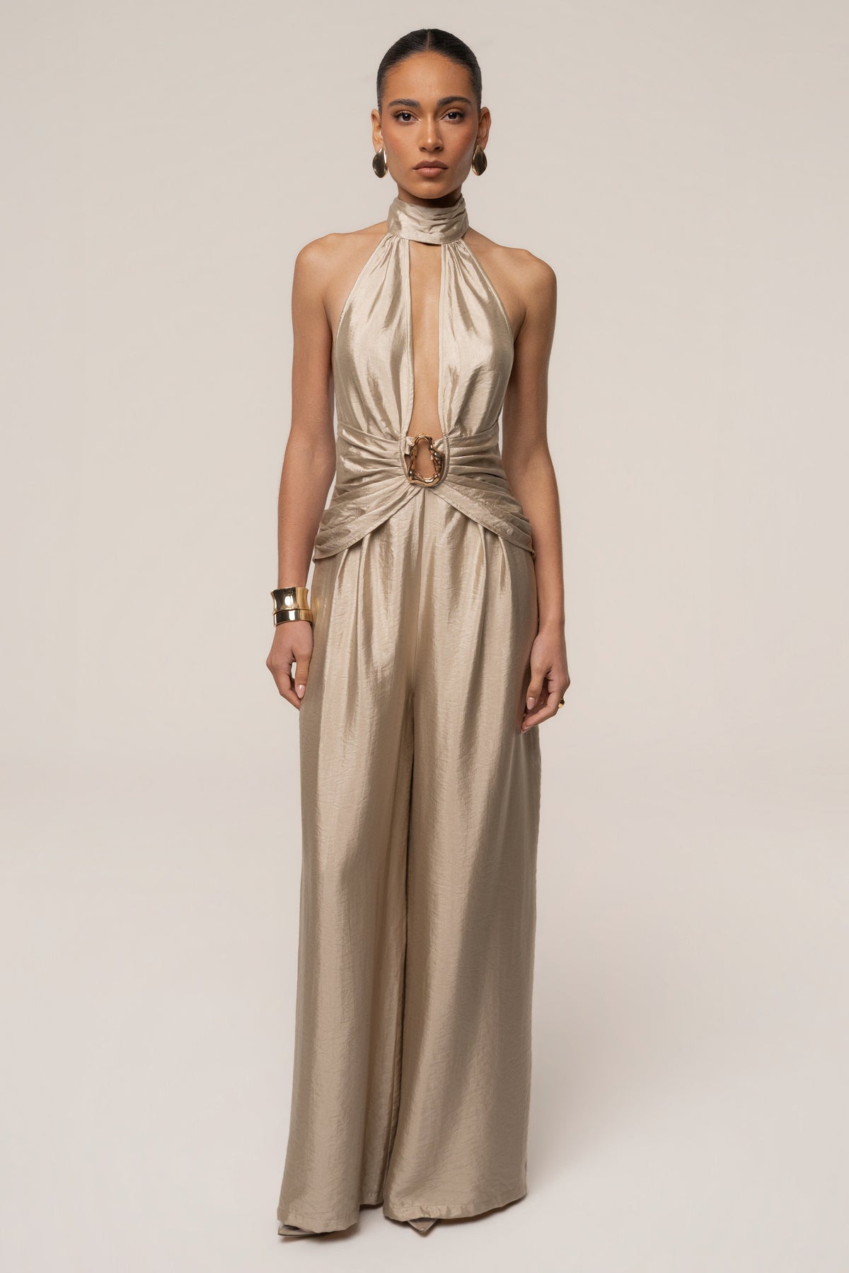 Gold Accent Jumpsuit