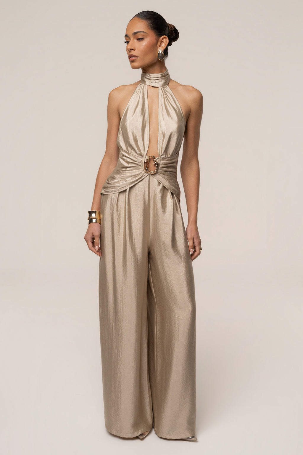 Gold Accent Jumpsuit