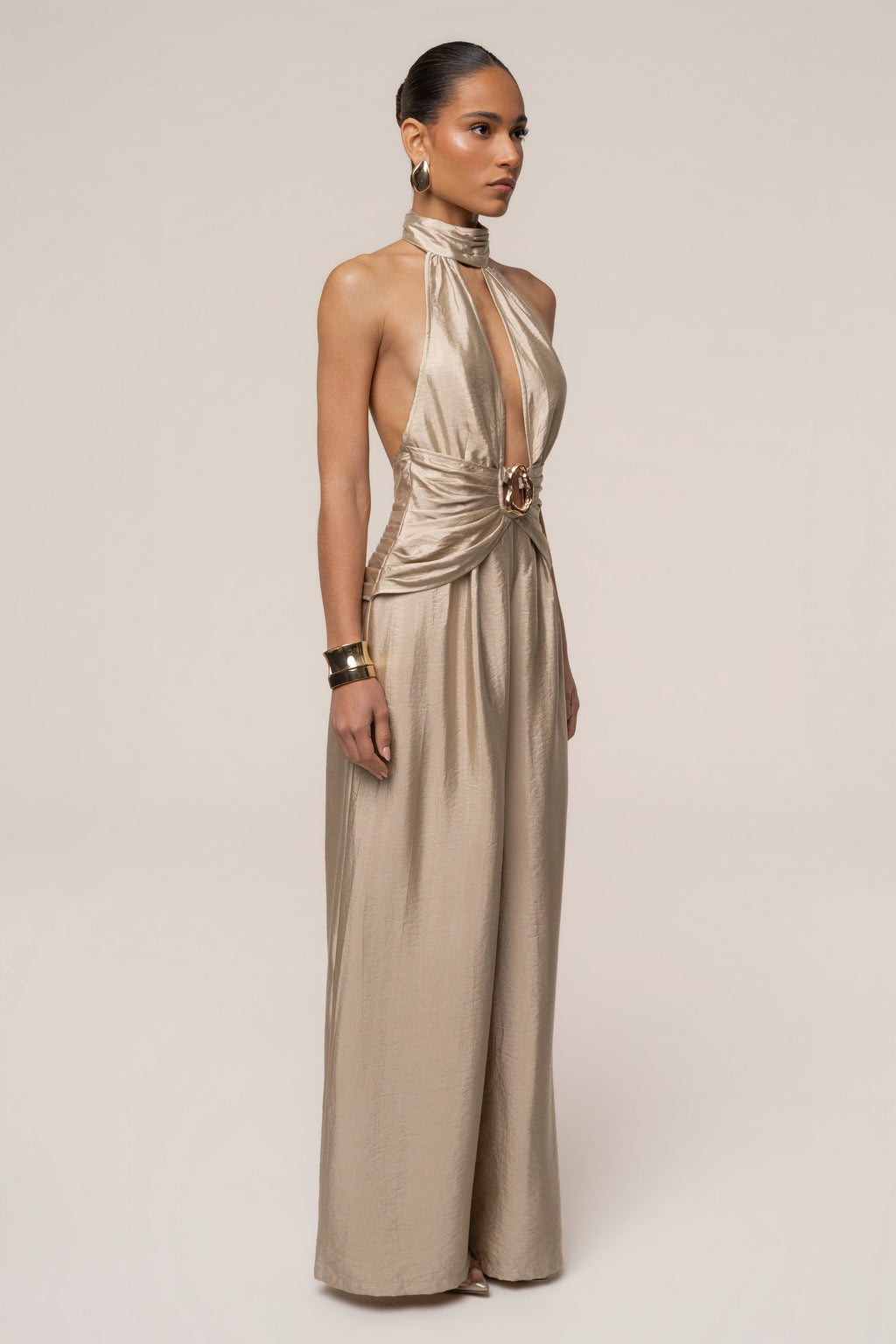 Gold Accent Jumpsuit