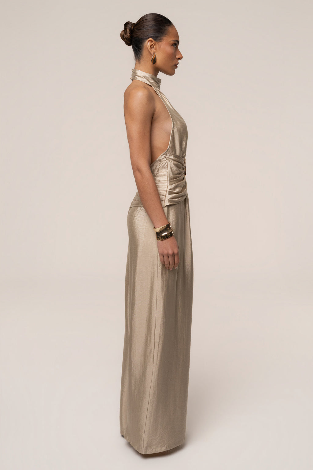 Gold Accent Jumpsuit