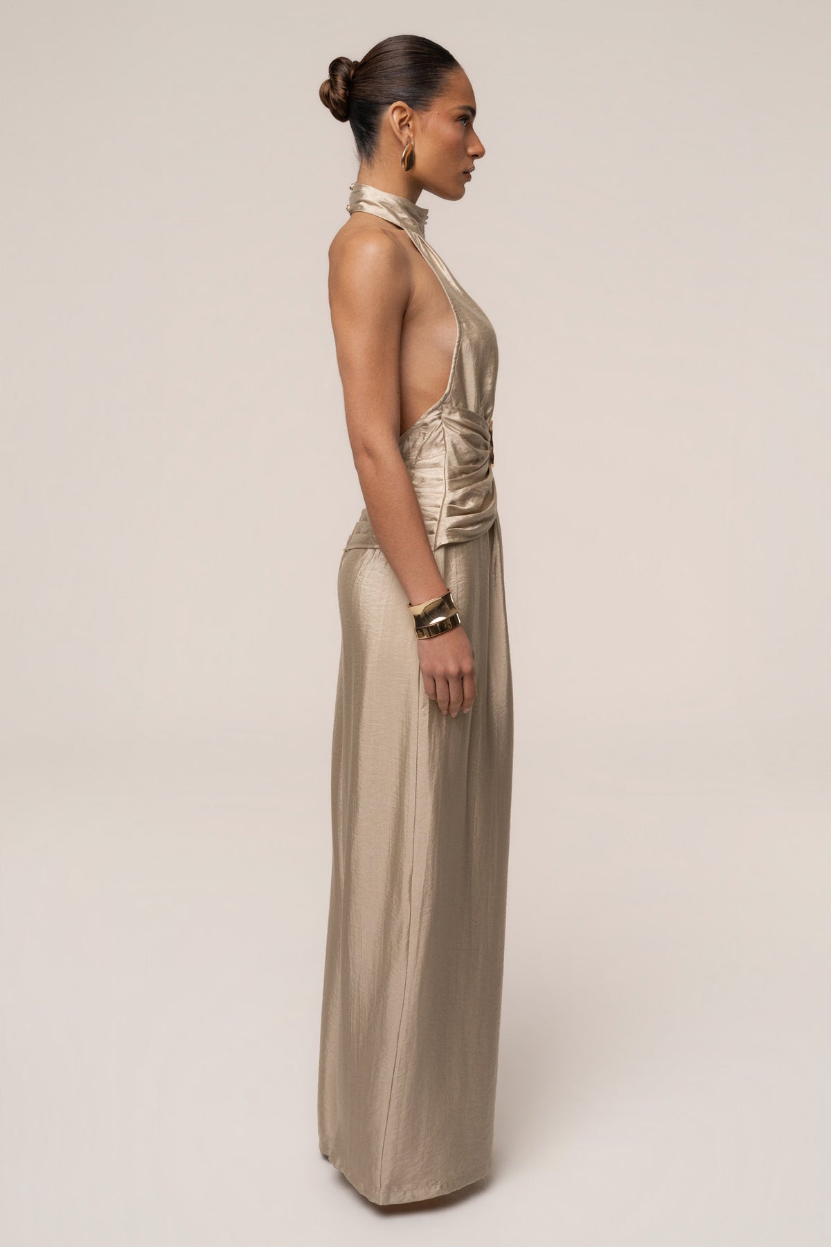 Gold Accent Jumpsuit