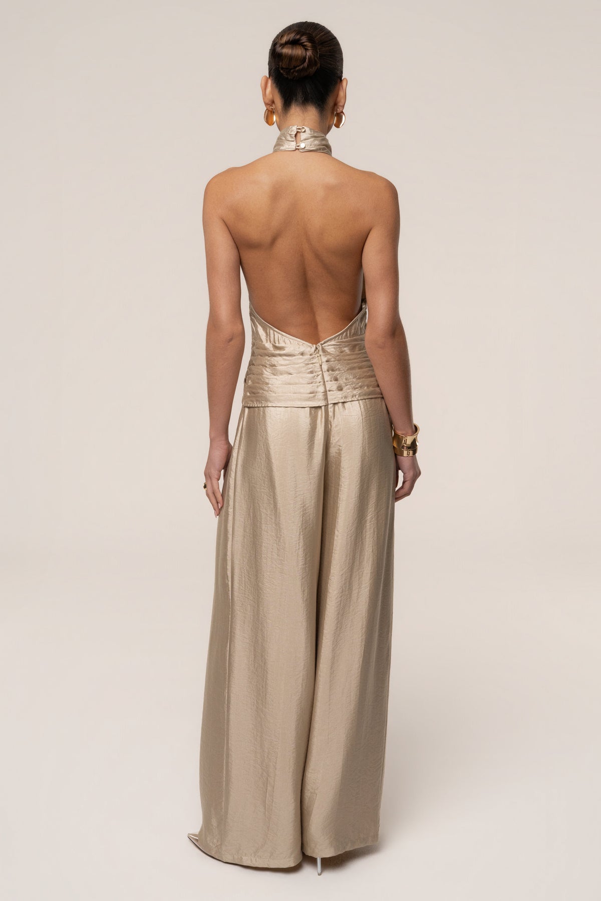 Gold Accent Jumpsuit