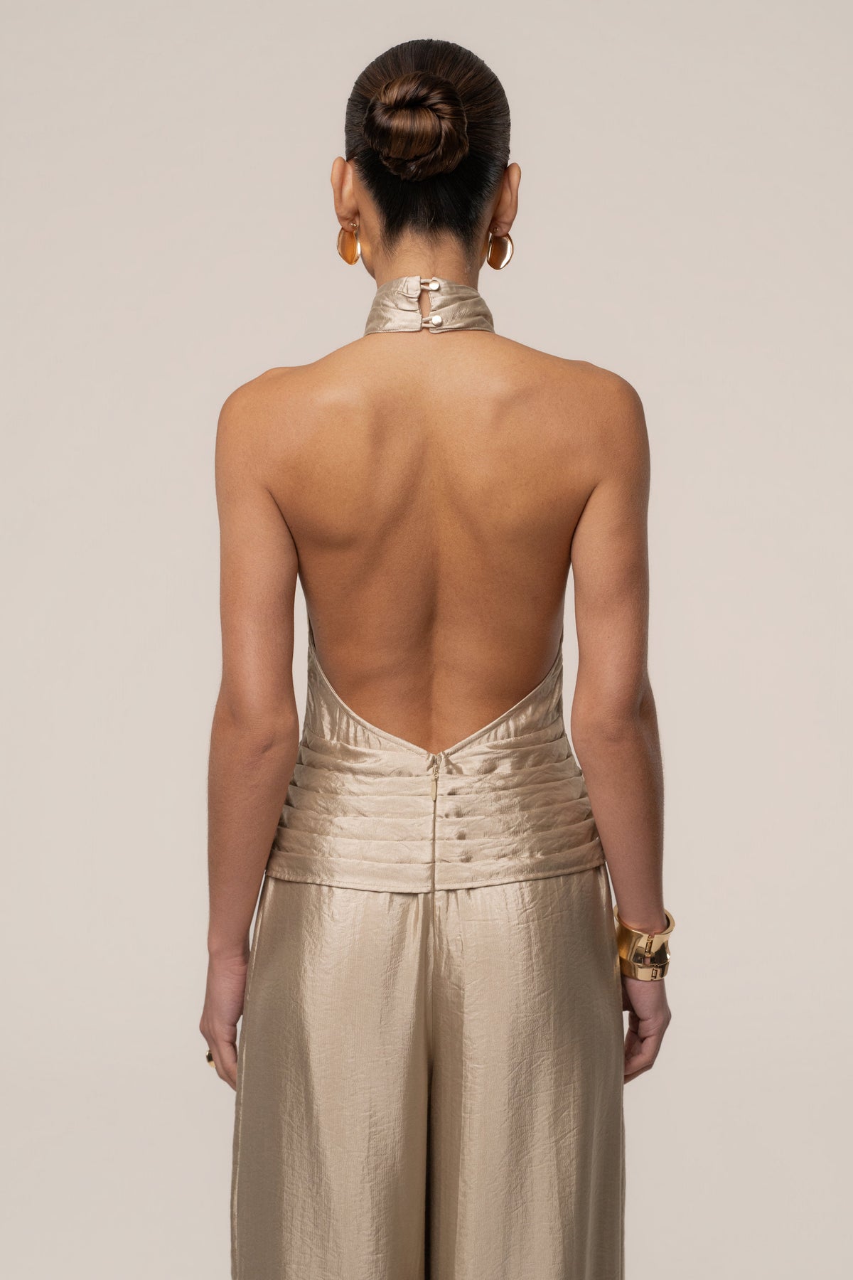 Gold Accent Jumpsuit
