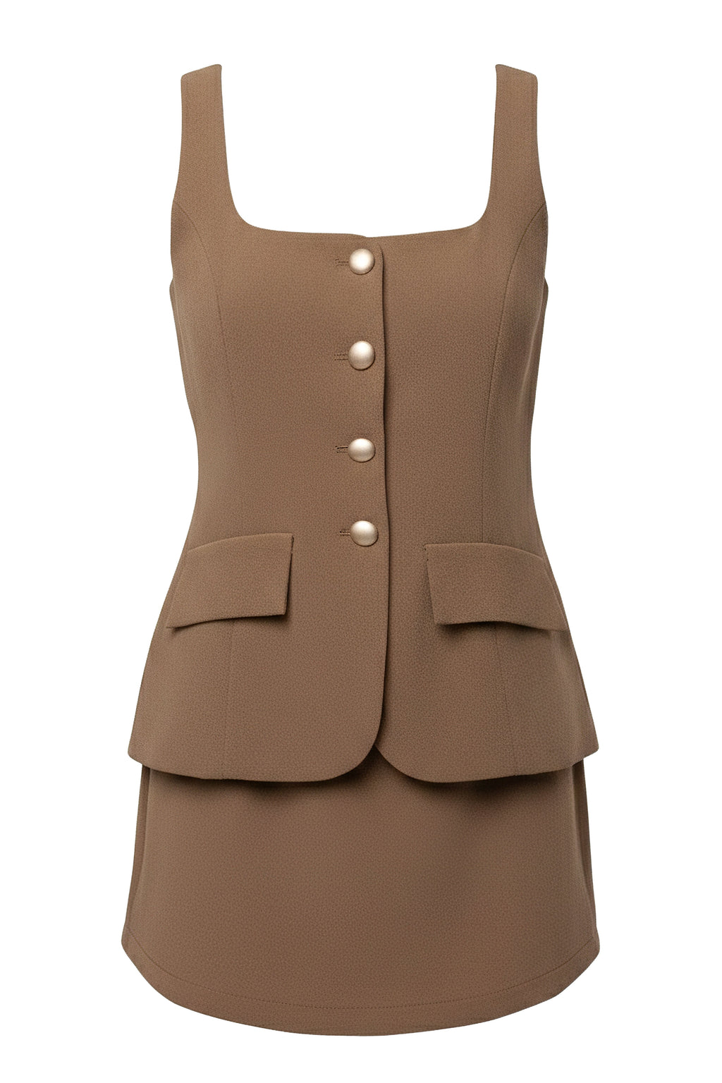 Brown All In One Romper