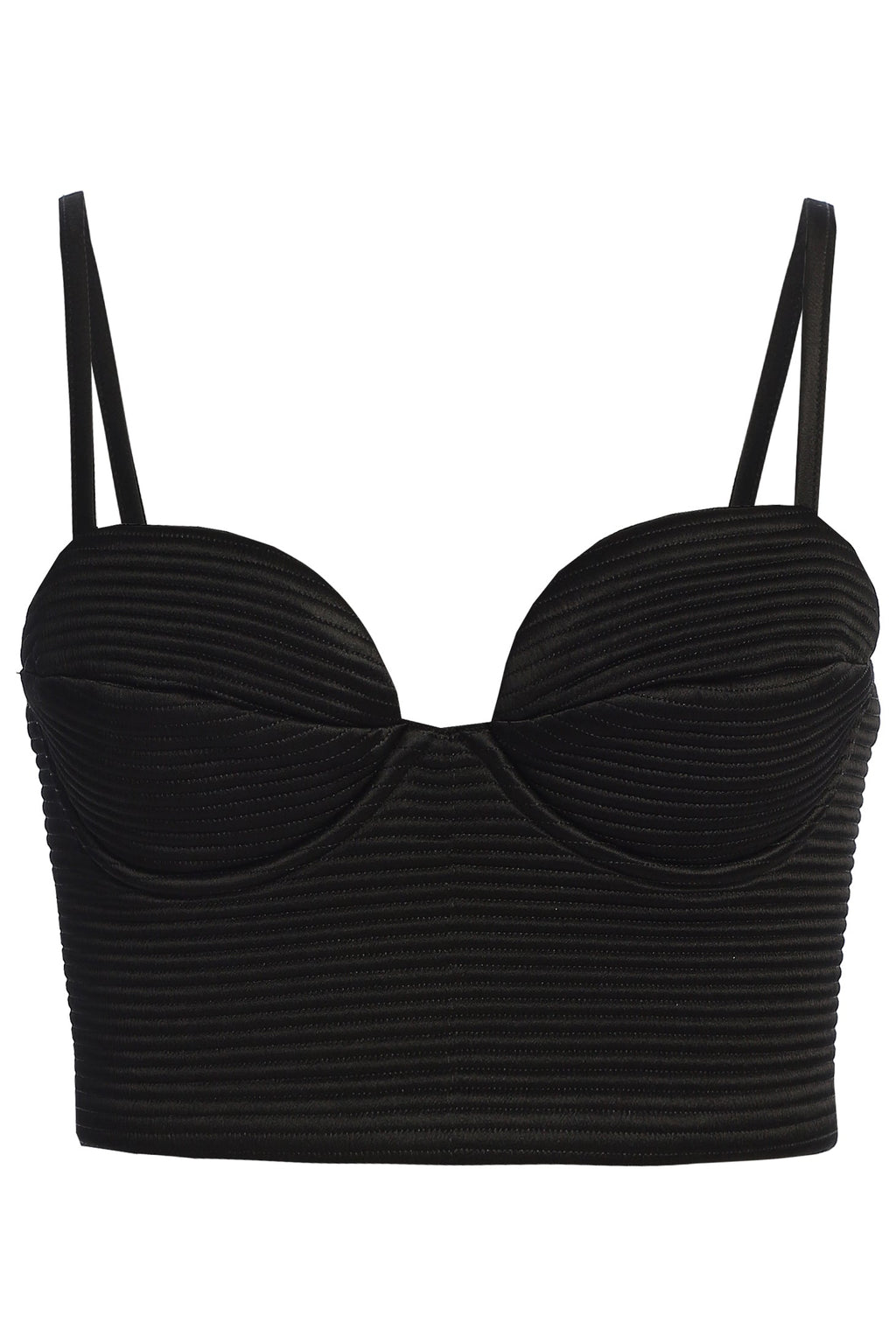 Black Thalia Textured Bustier