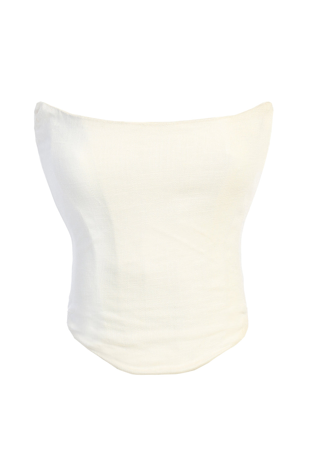 White Fenix Reversible Linen Corset