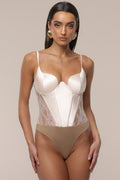 Champagne Incomparable Lace Bodysuit
