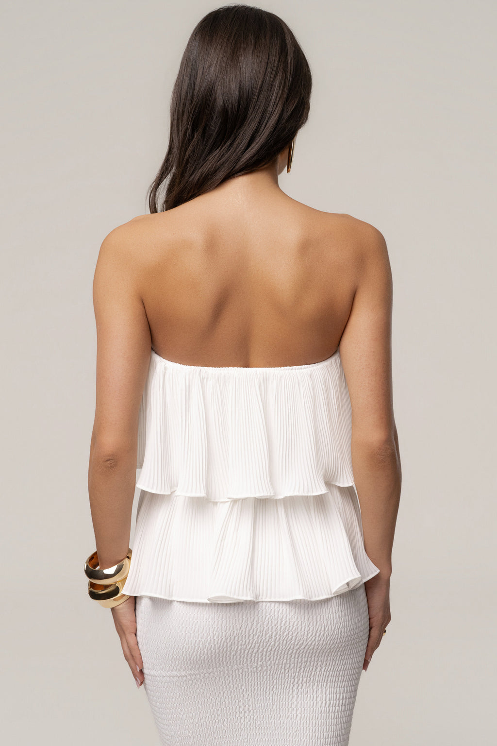 Ivory Casa Blanca Ruffle Dress
