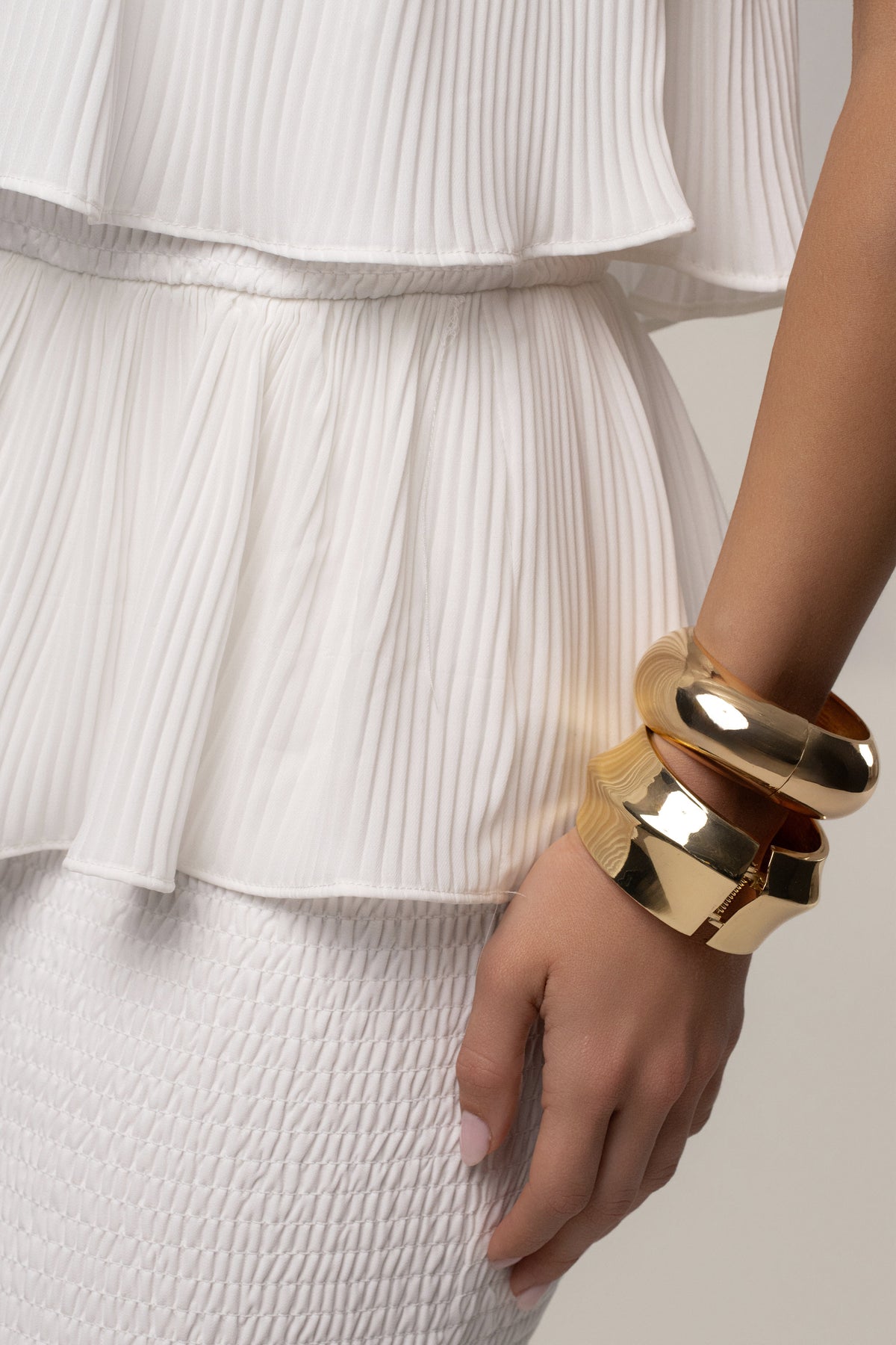 Ivory Casa Blanca Ruffle Dress