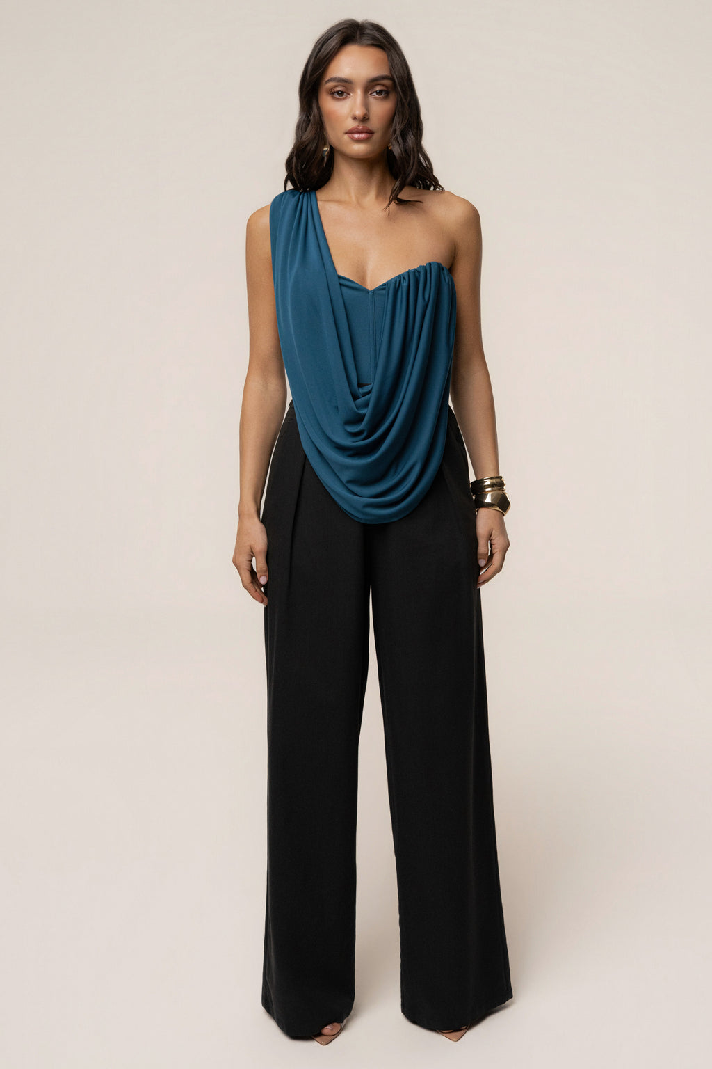 Dark Teal Night Bloom Bodysuit