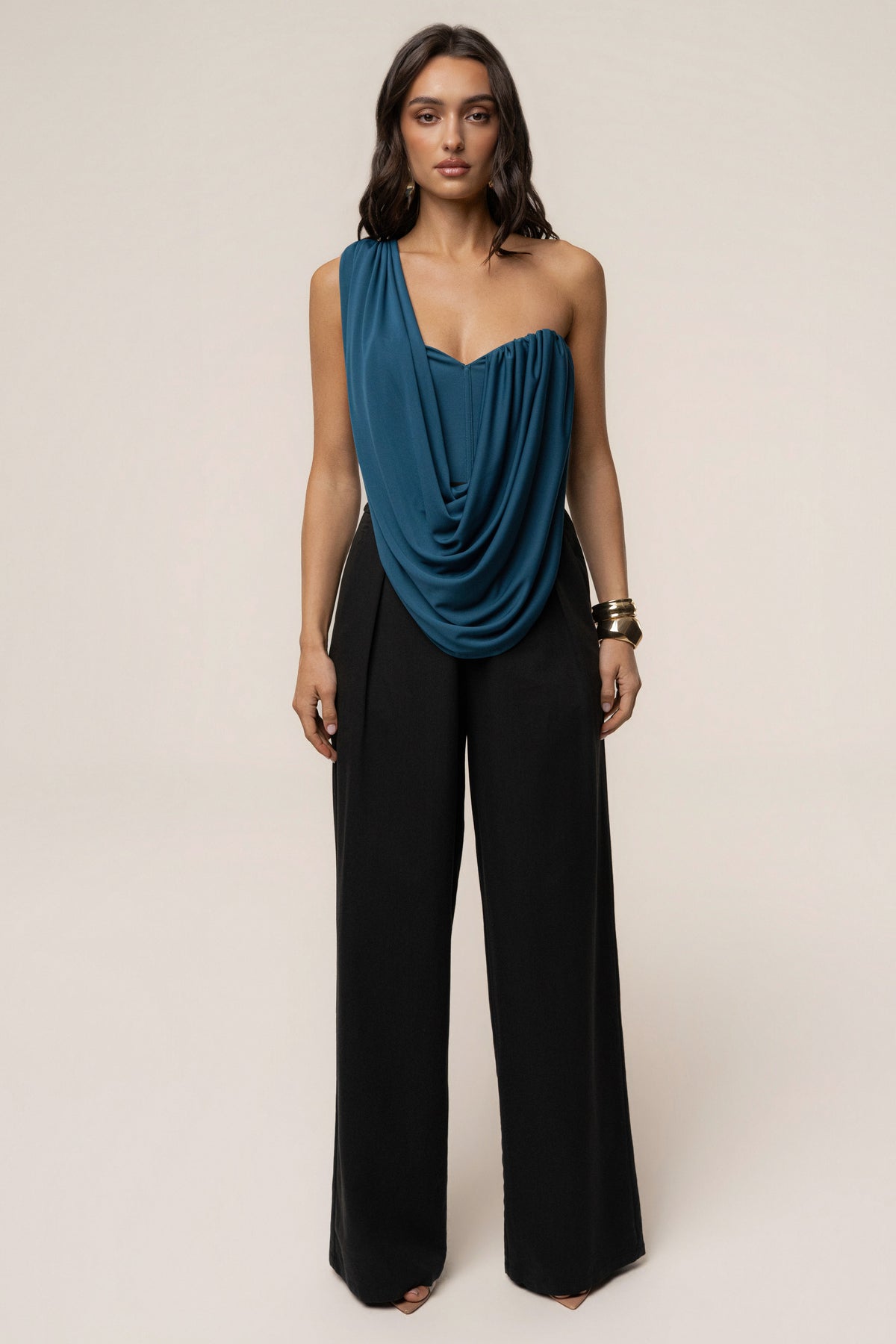 Dark Teal Night Bloom Bodysuit