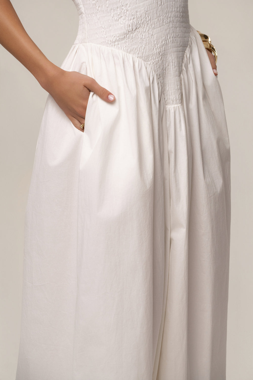 Ivory Madrid Halter Maxi Dress