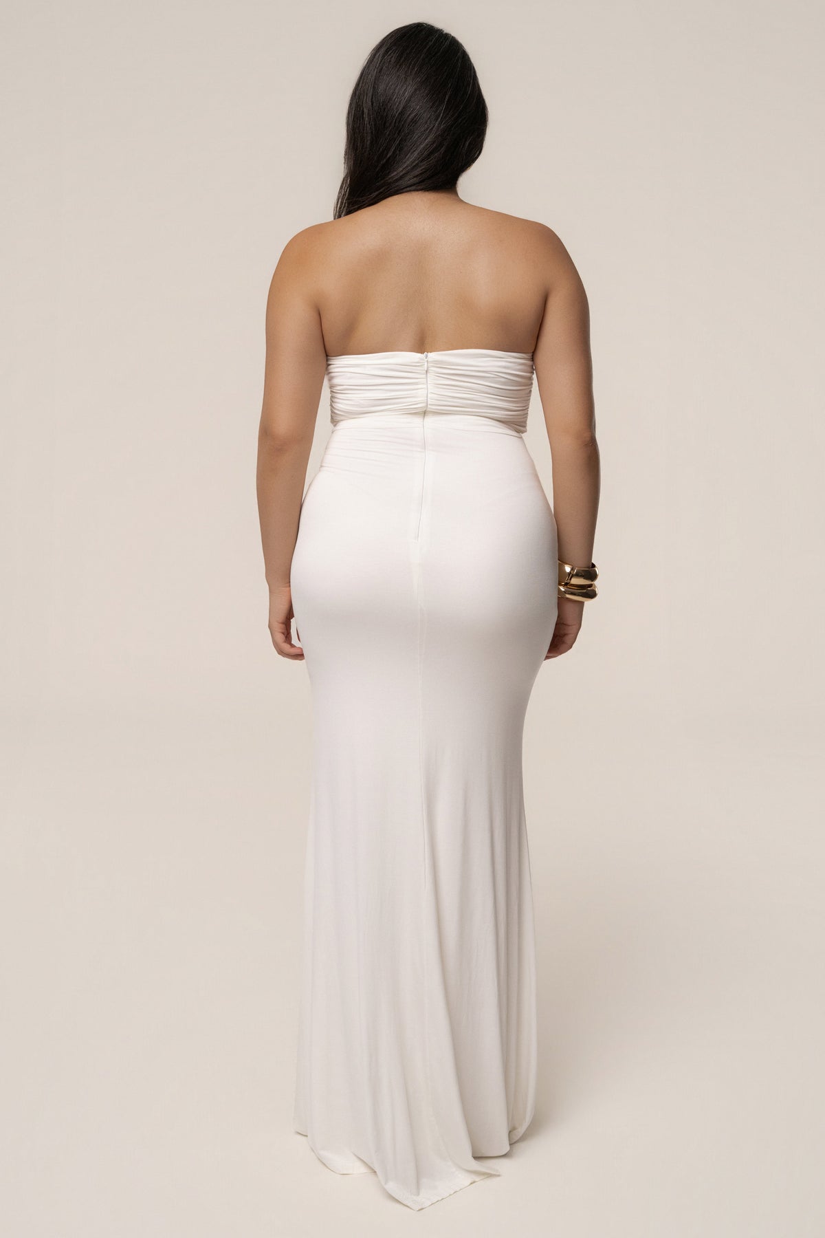 Ivory Athena Cutout Maxi Dress