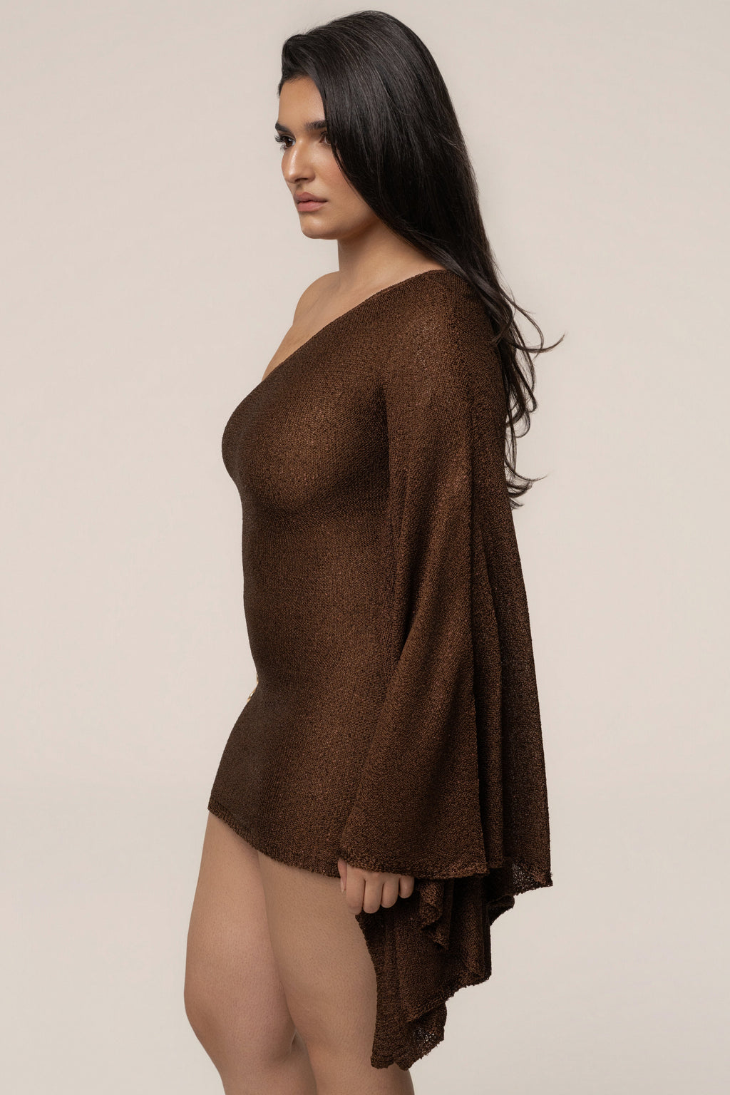 Bronze Lumiere Sequin Mini Dress