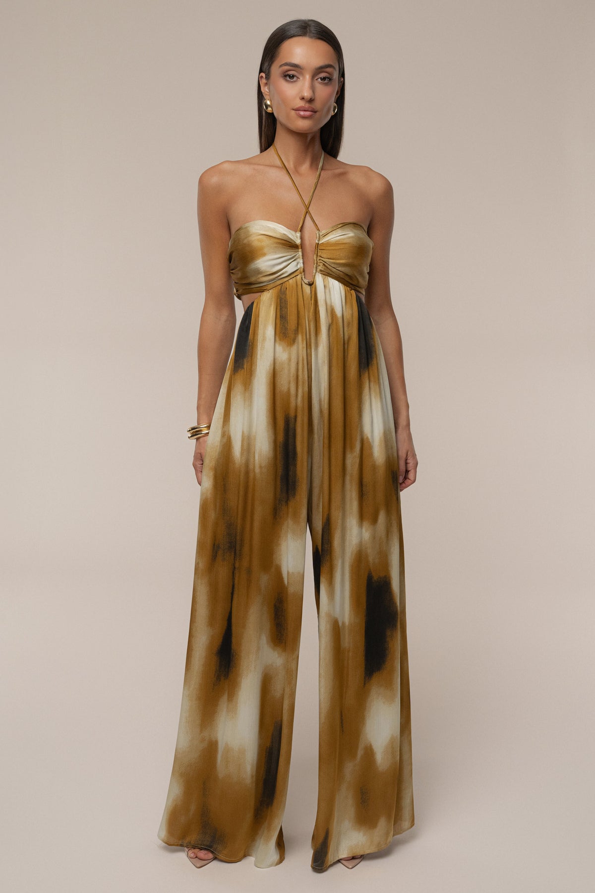 Gold Safari Sunset Jumpsuit