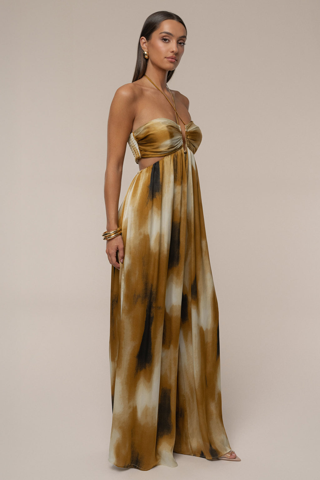 Gold Safari Sunset Jumpsuit