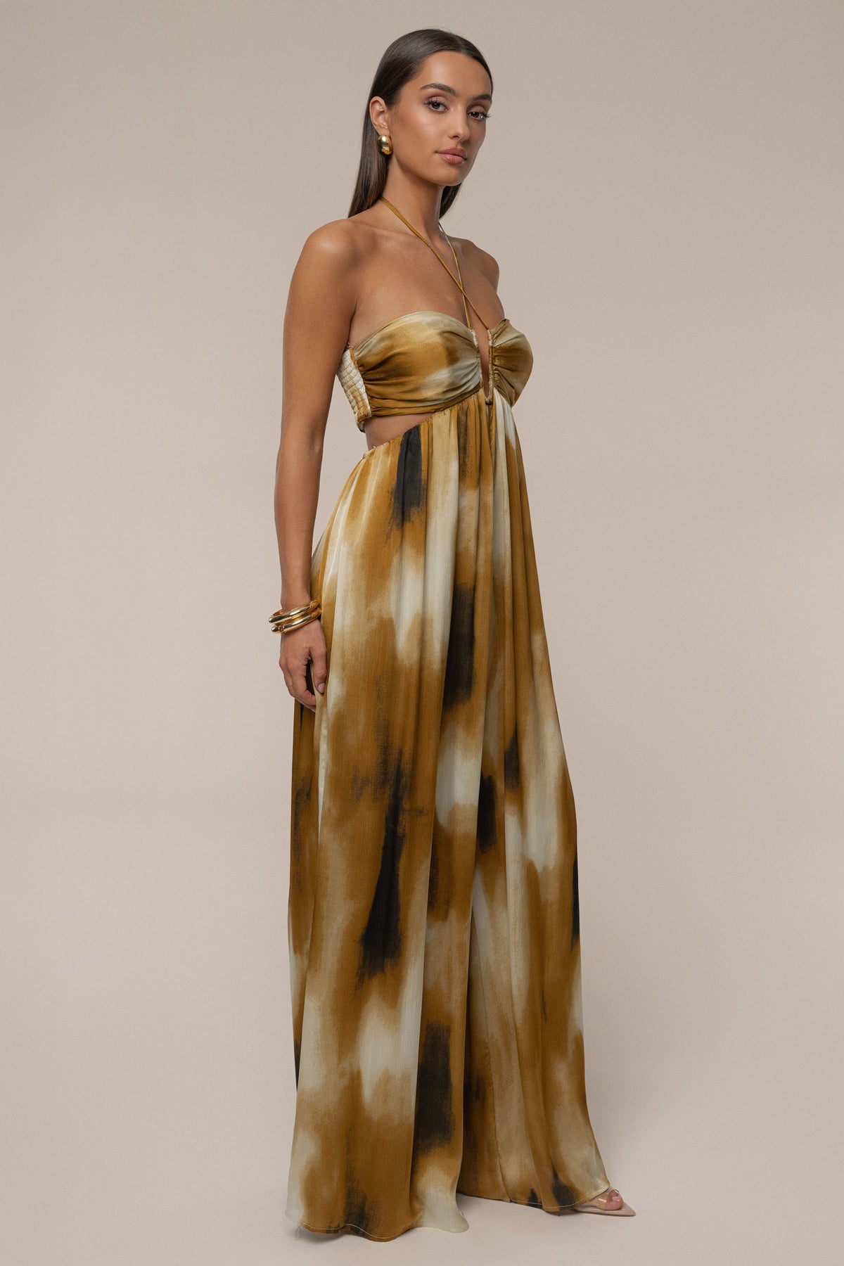 Gold Safari Sunset Jumpsuit