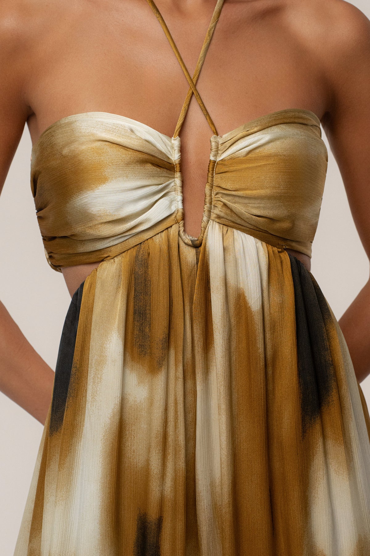 Gold Safari Sunset Jumpsuit