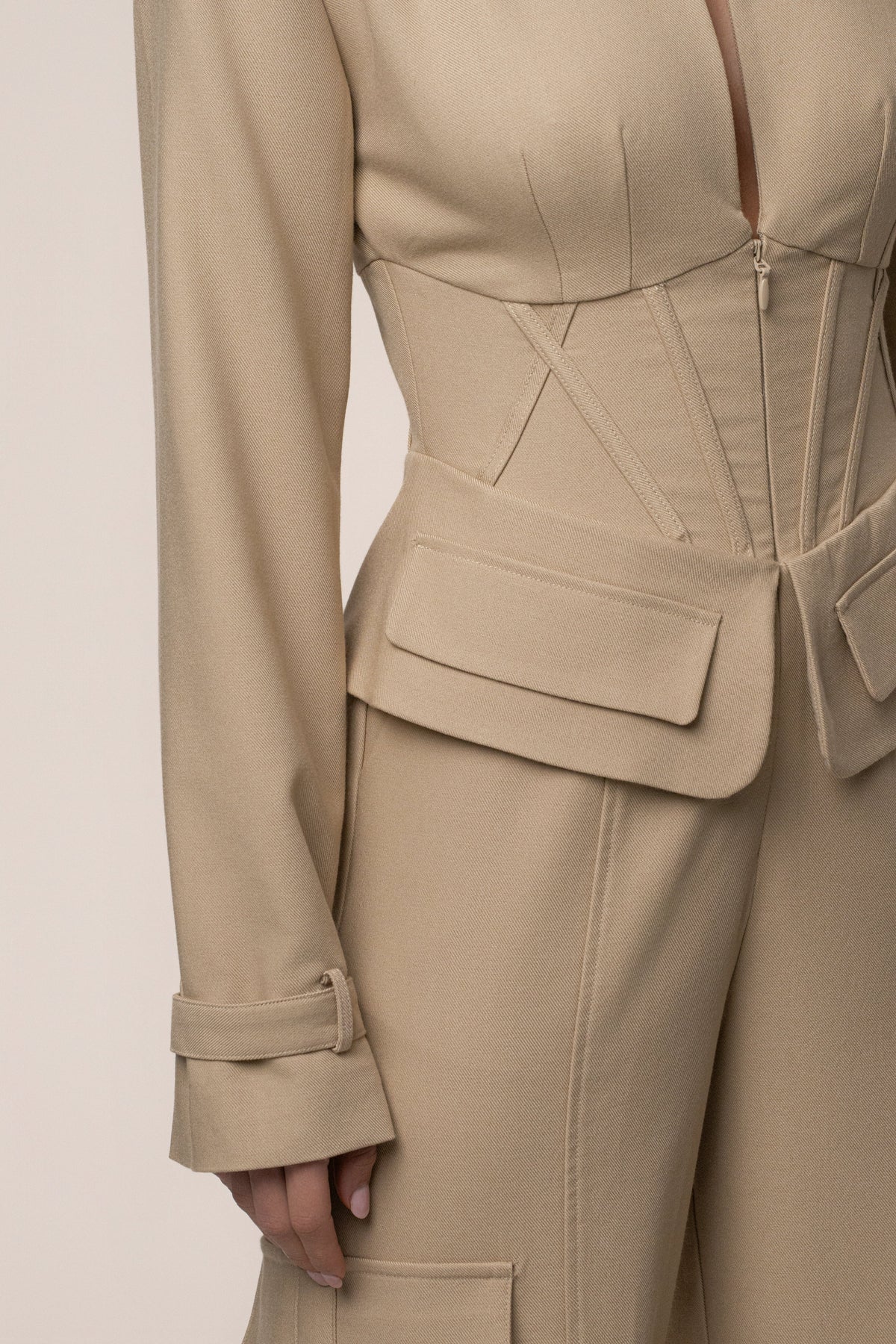 Stone Day Off Cargo Jumpsuit