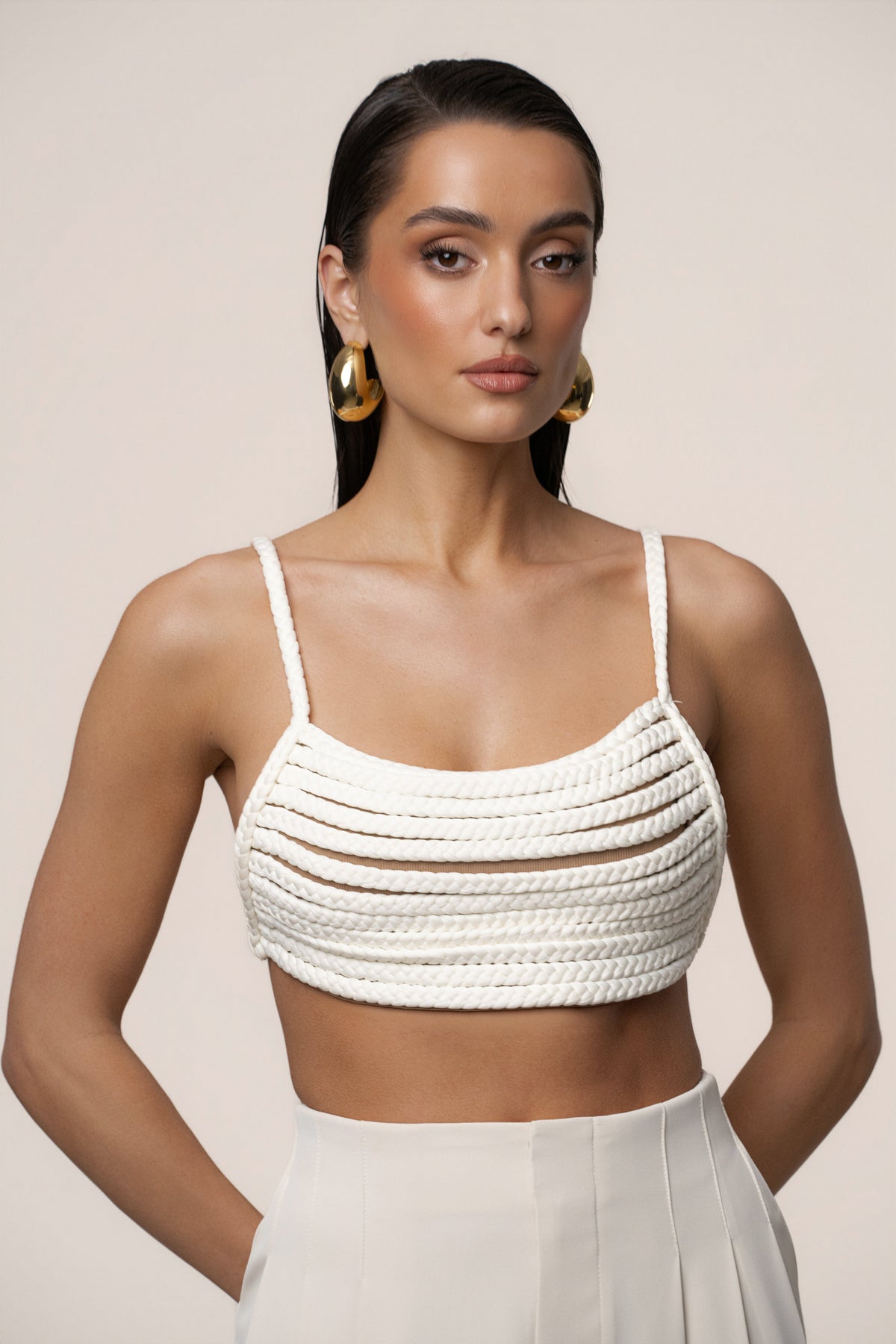 Ivory Sofie Braided Top