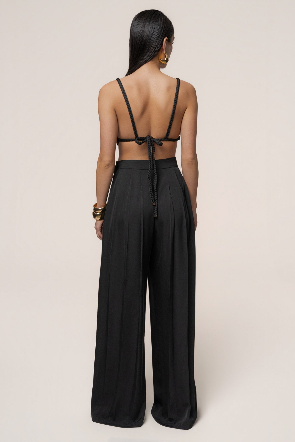 Black Sofie Braided Top