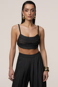 Black Sofie Braided Top