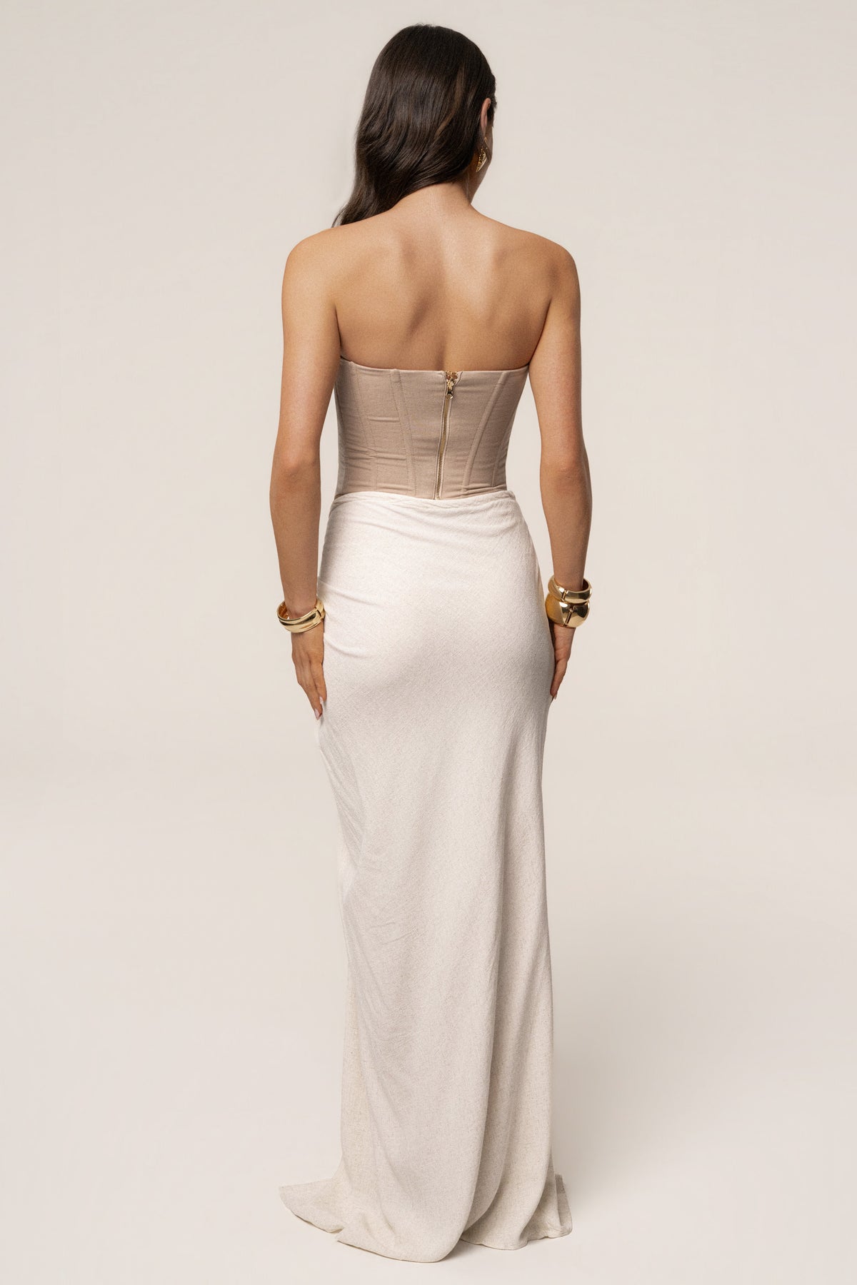 Natural Fenix Reversible Linen Corset