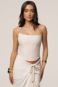 Natural Fenix Reversible Linen Corset