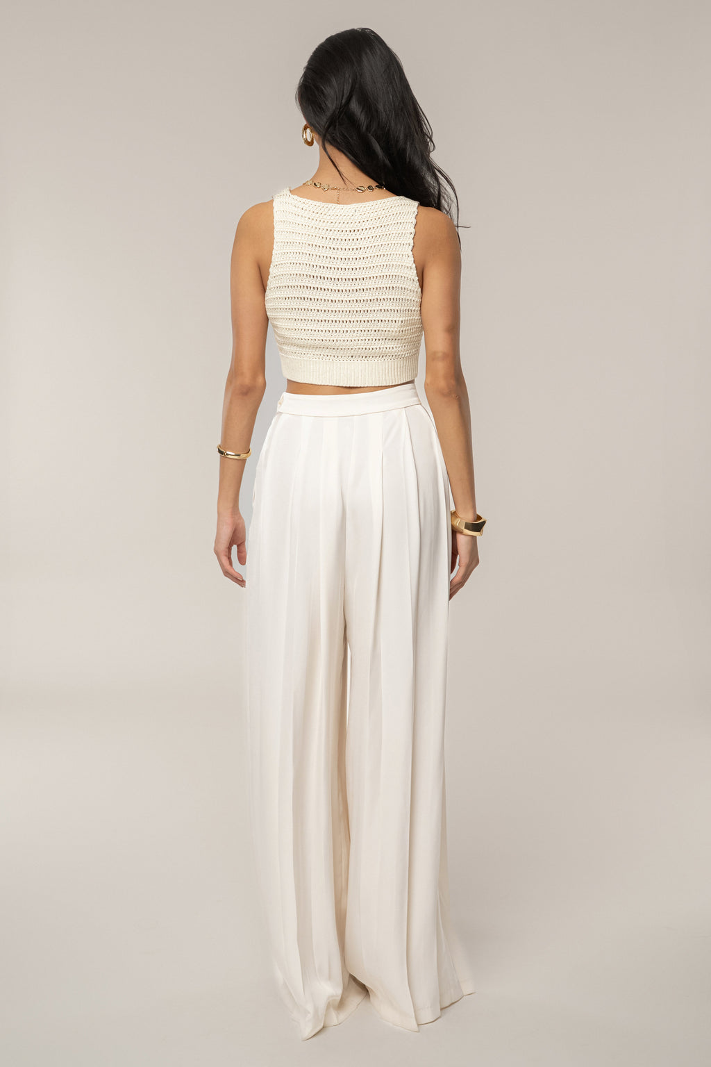 Ivory Salmah Crochet Top