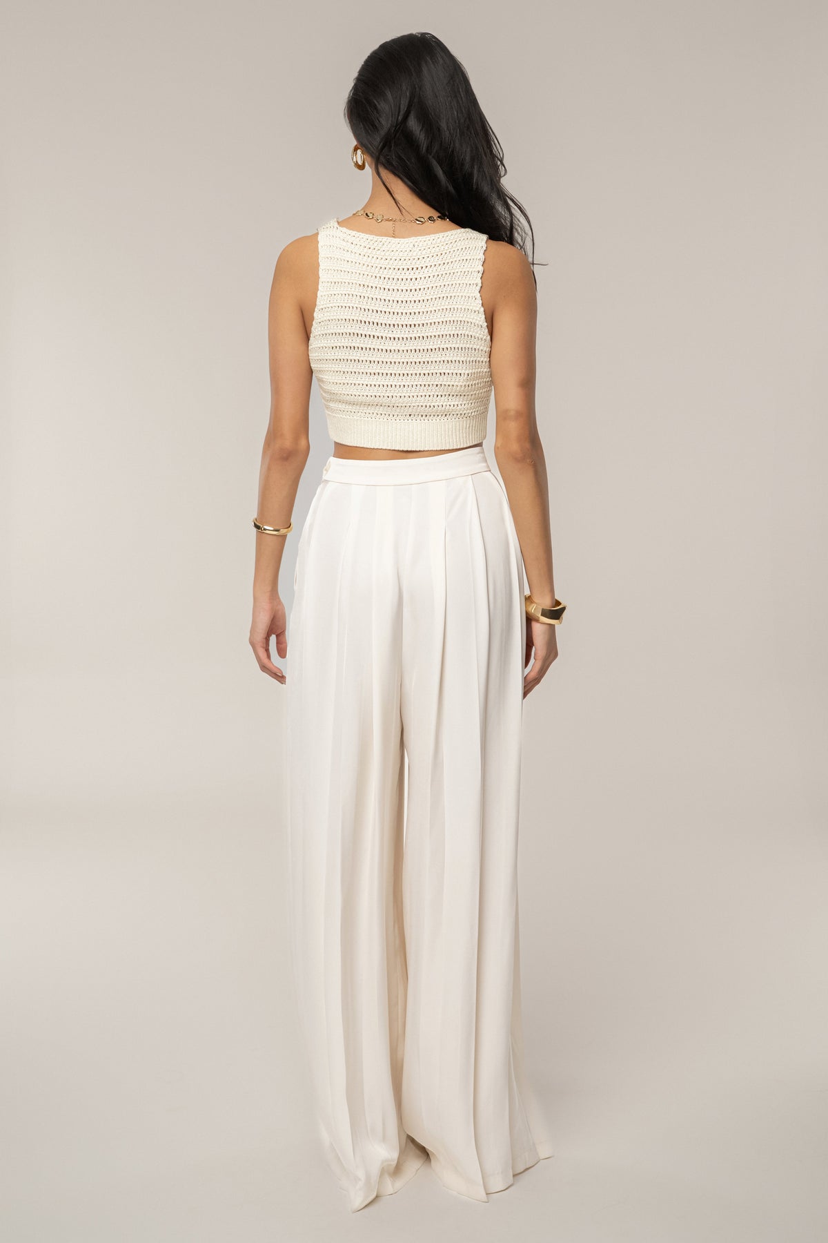 Ivory Salmah Crochet Top