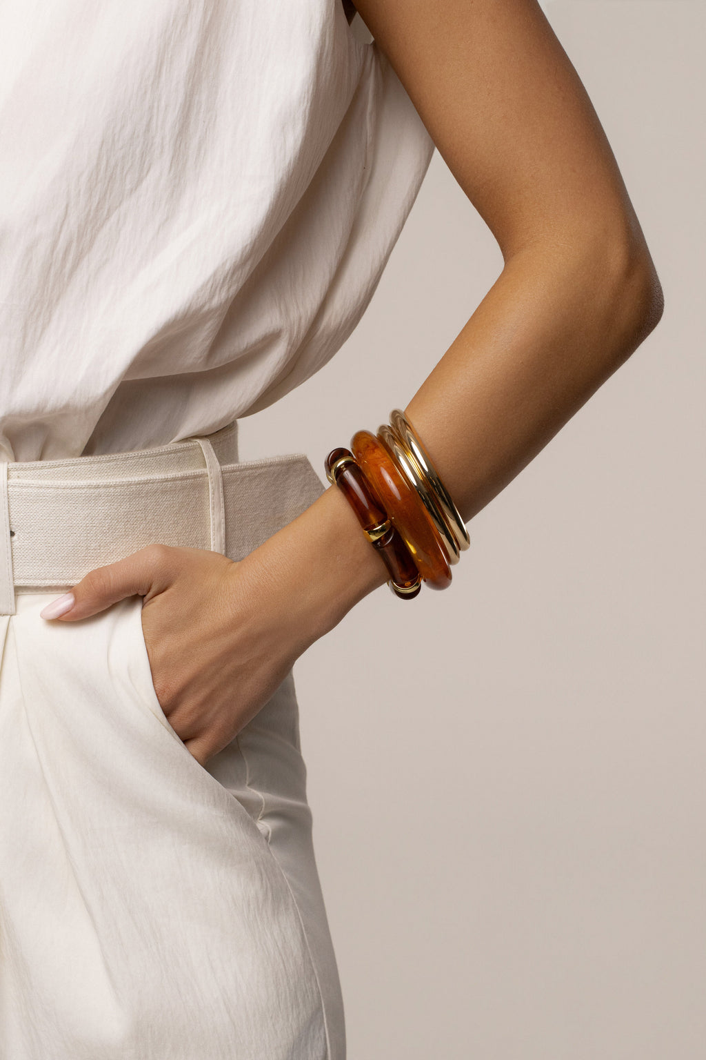 Gold Vacation Bracelet Set