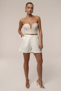 Ecru Serene Coast Texture Bodysuit