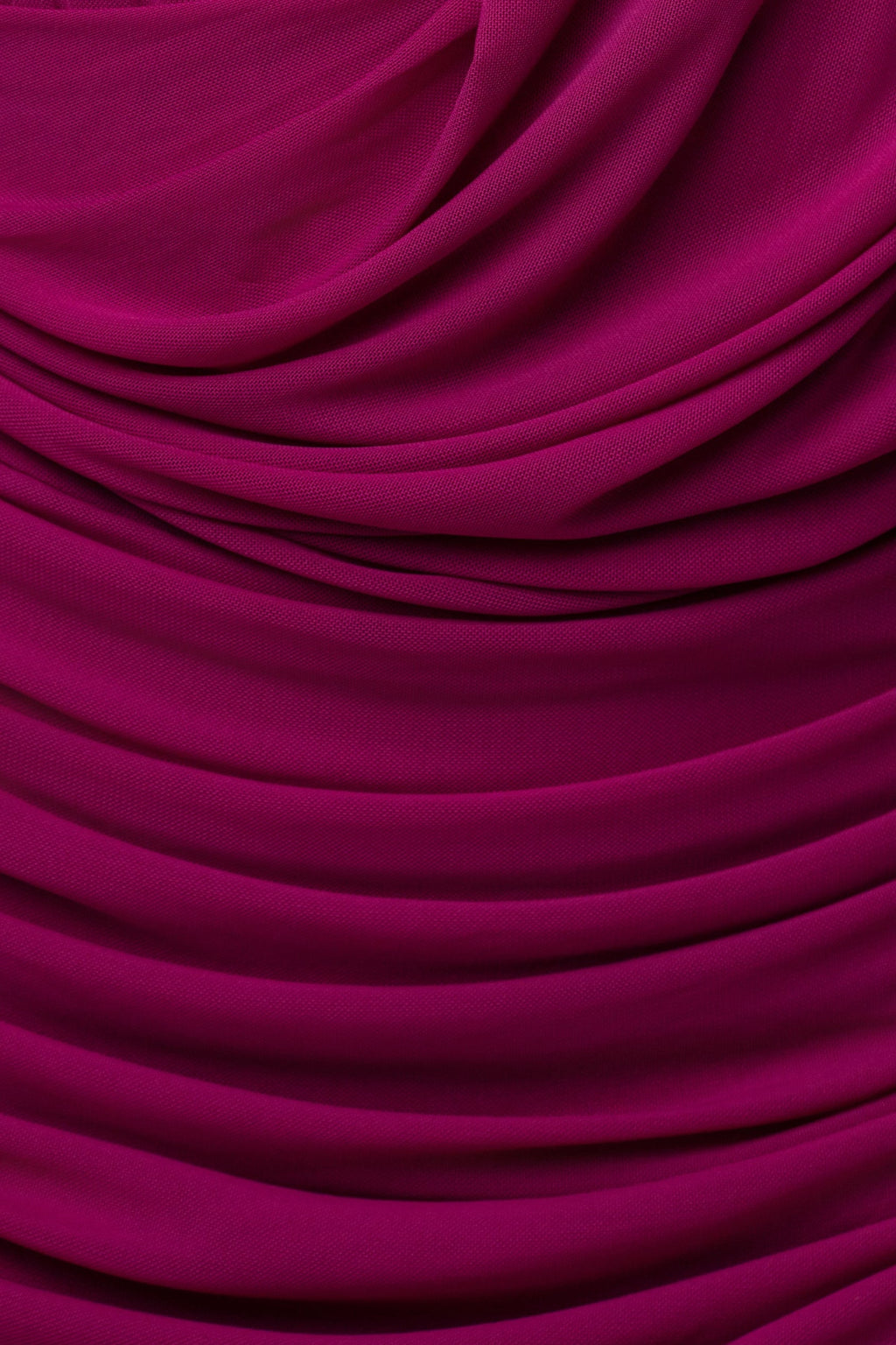 Fuchsia Late Hour Plunge Mini Dress
