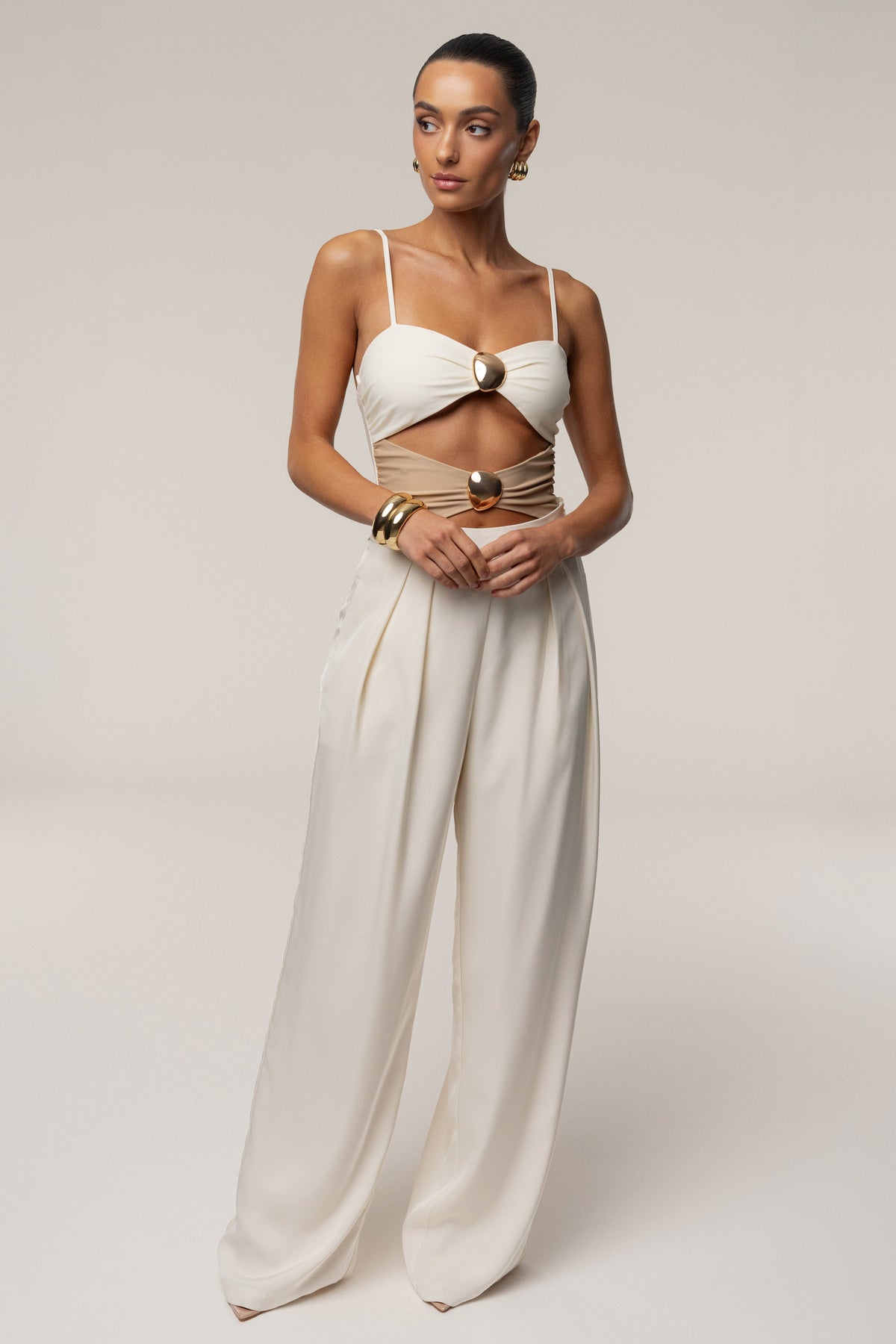 Ivory Aura Embellished Bodysuit