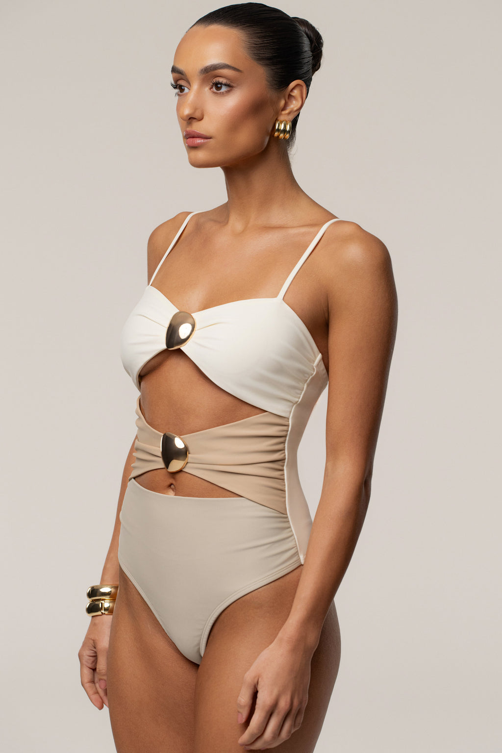 Ivory Aura Embellished Bodysuit